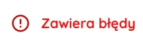 Zawiera błędy
